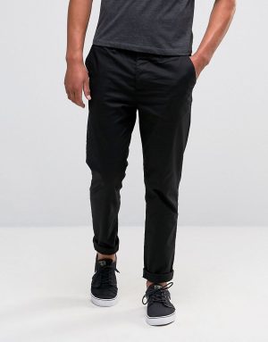 ASOS DESIGN Charn slim chinos in black ASOS DESIGN Charn slim chinos in black