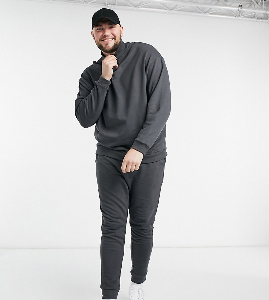 black oversized tracksuit