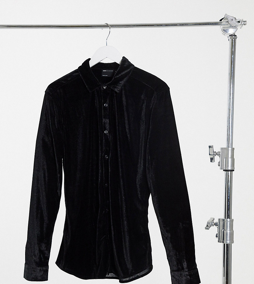 skinny fit black shirt