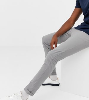 ASOS DESIGN Tall slim chinos in light gray ASOS DESIGN Tall slim chinos in light gray