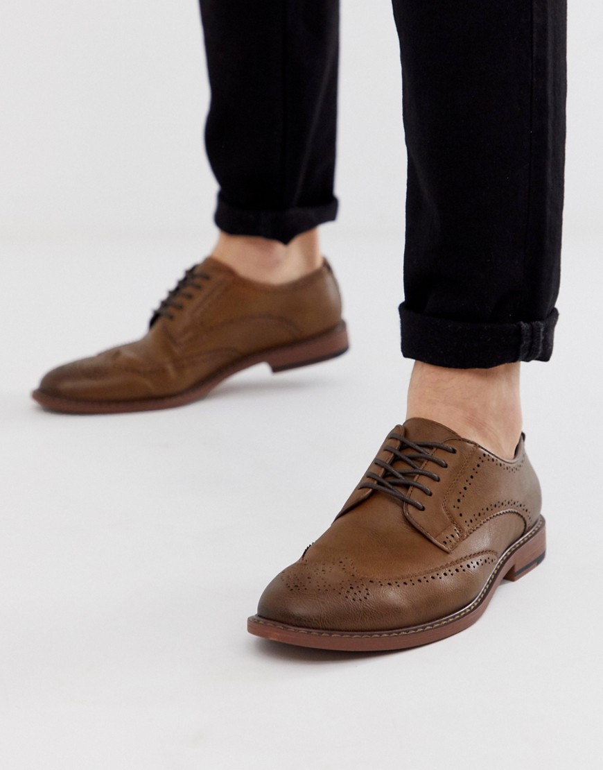 tan brogue shoes