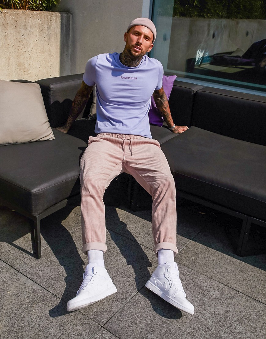 pink cord pants