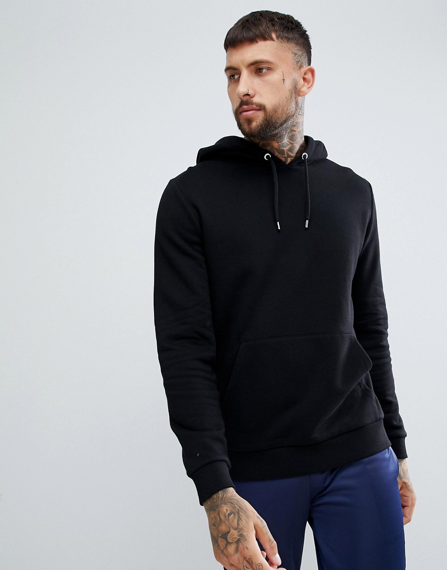 ASOS DESIGN hoodie in black | The Fashionisto