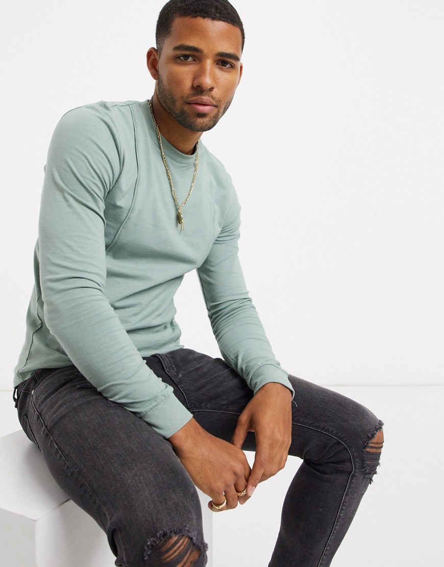 muscle fit long sleeve