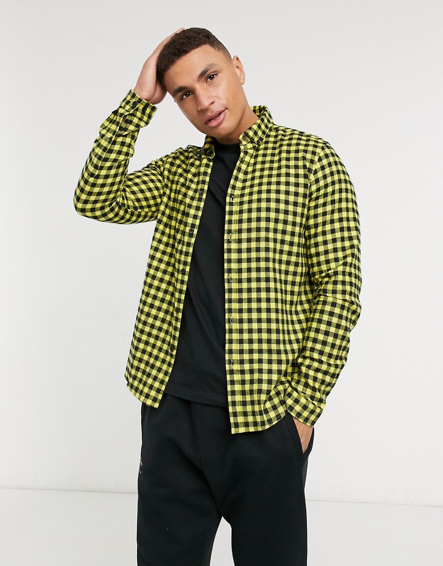 mens yellow overshirt