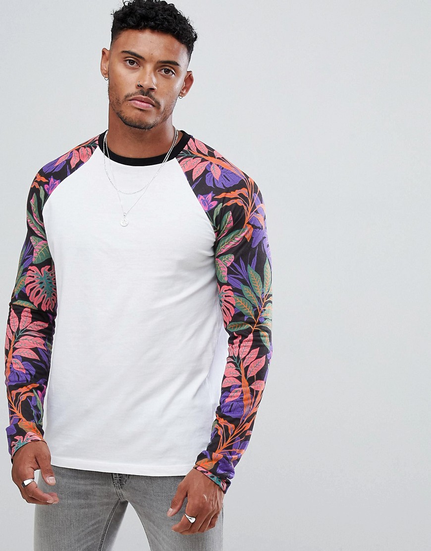 floral raglan shirt