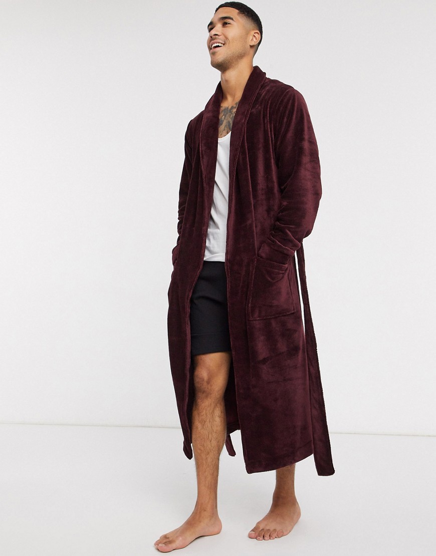 long burgundy robe
