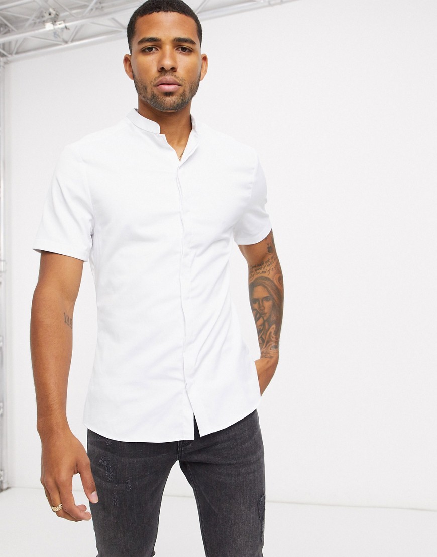 skinny fit short sleeve shirt