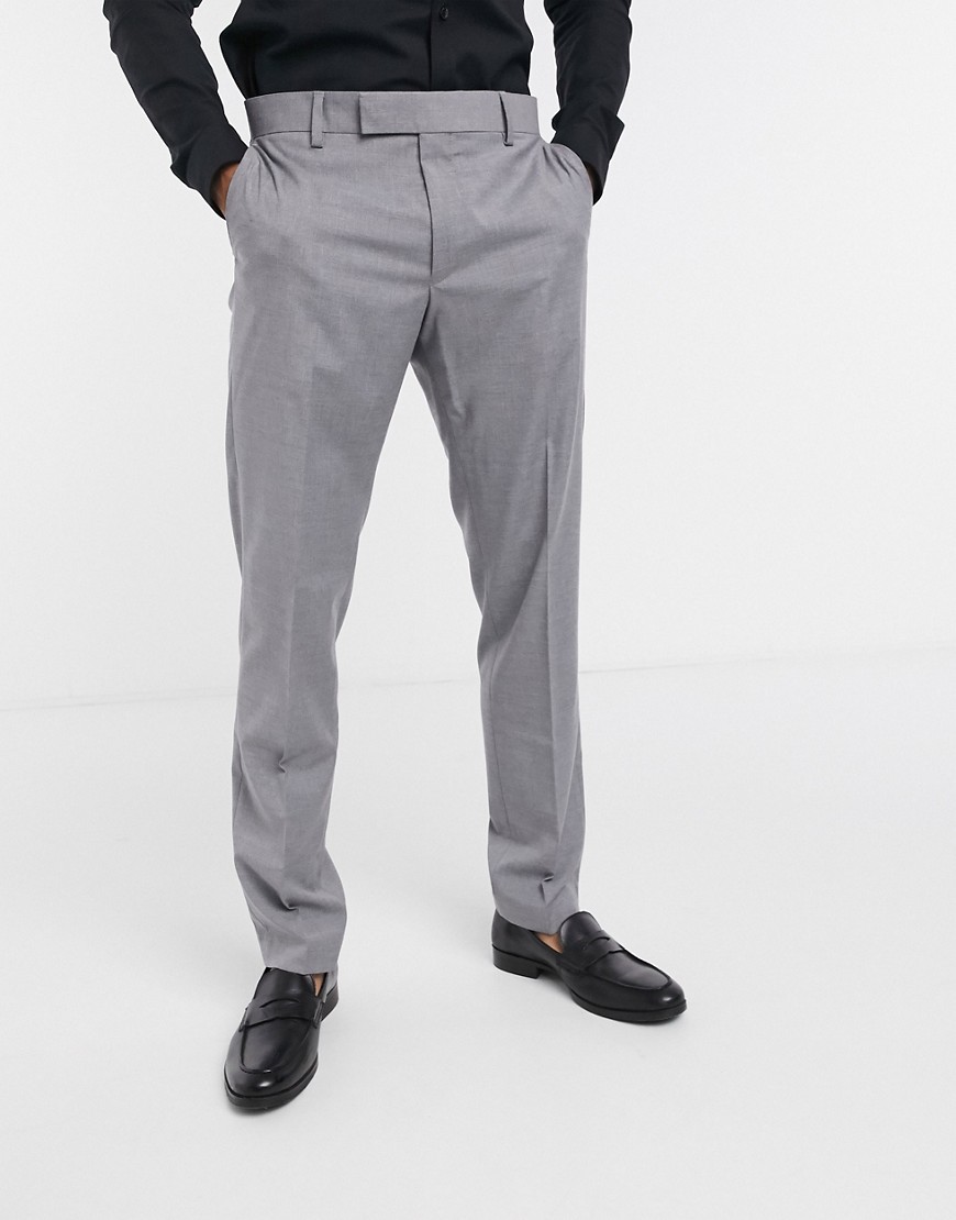 ASOS DESIGN slim smart pants in gray | The Fashionisto