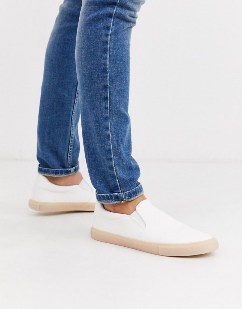 white platform plimsolls