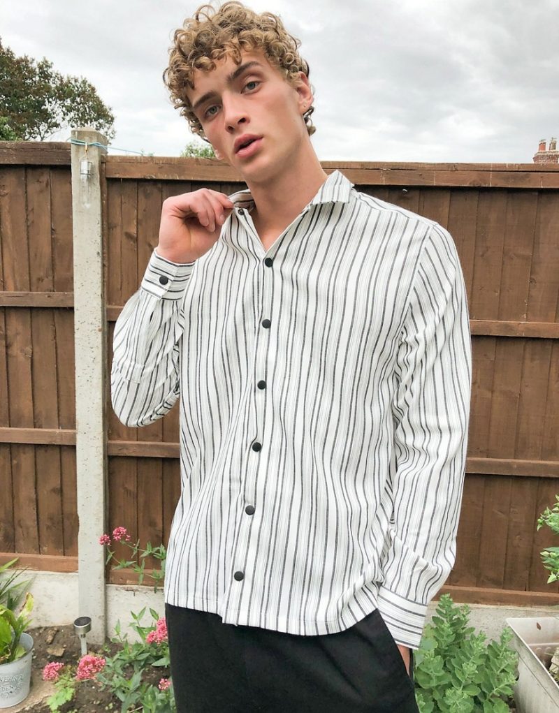 mens white overshirt