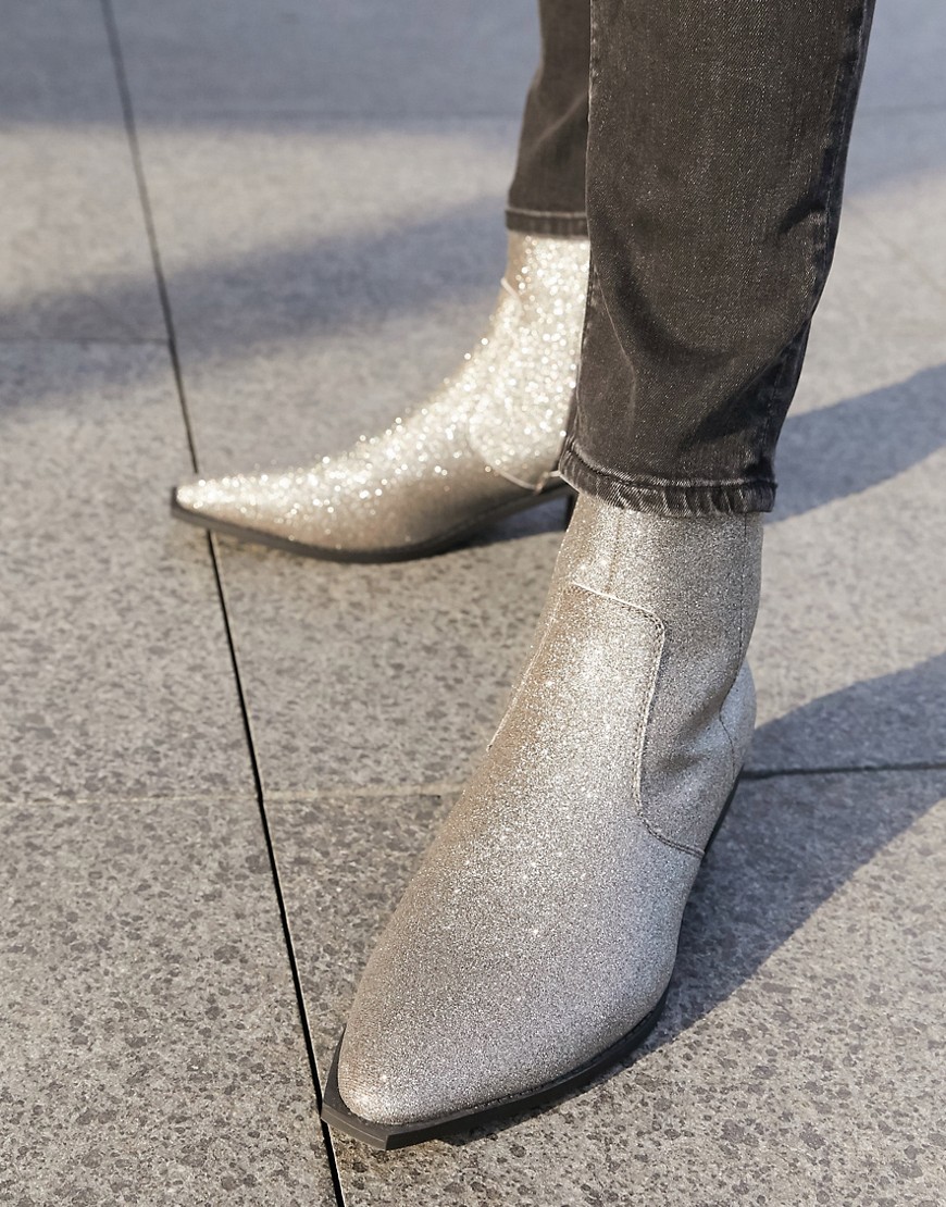 cuban heel western chelsea boots