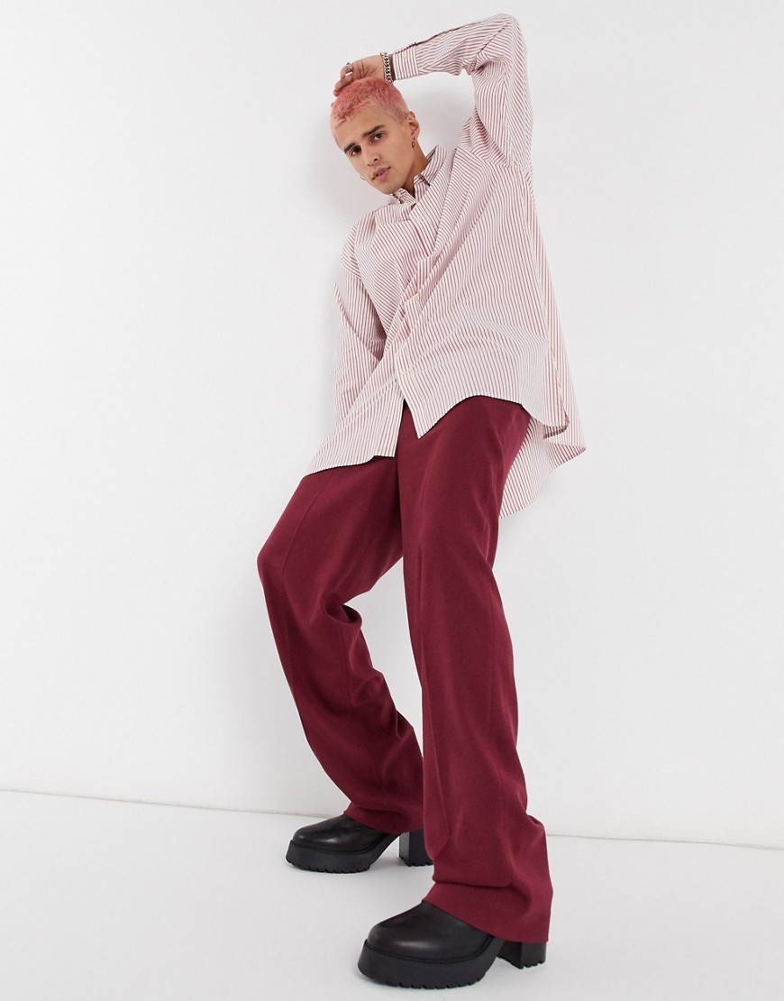 asos vertical stripe shirt