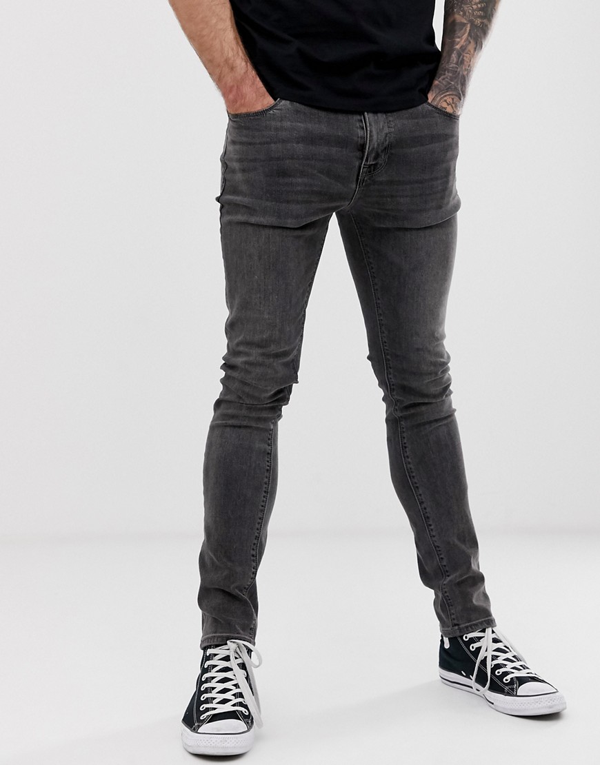 gray super skinny jeans