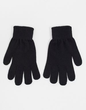 ASOS DESIGN touchscreen gloves in black ASOS DESIGN touchscreen gloves in black