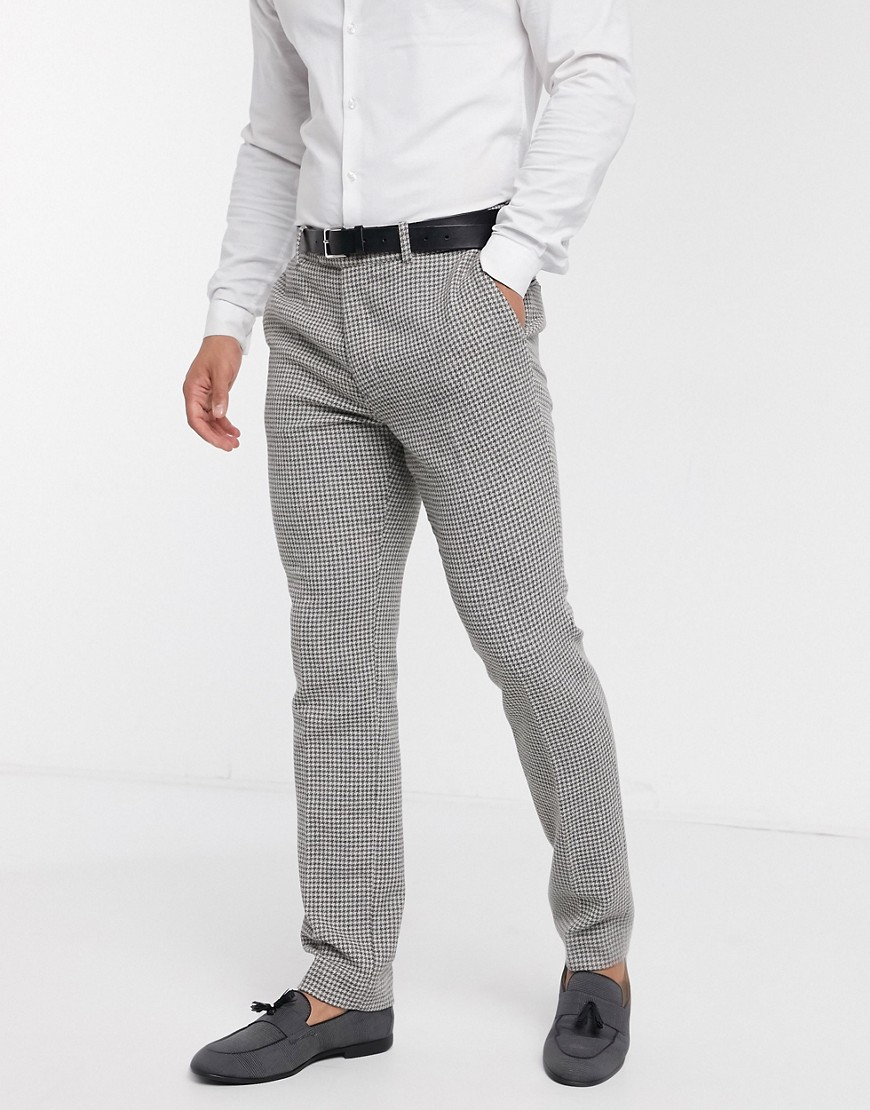 grey houndstooth pants