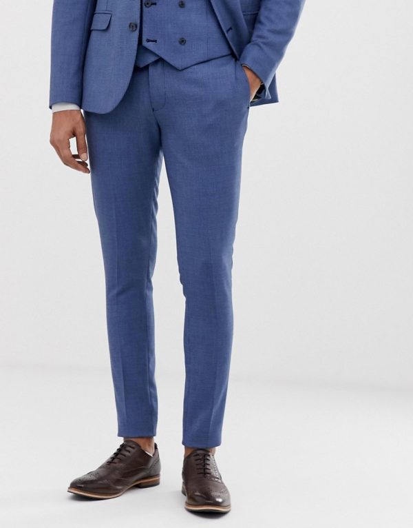 blue suit pants