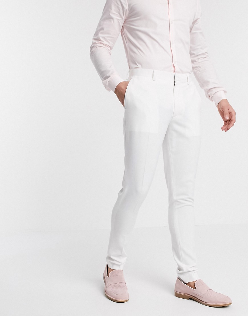 super skinny fit suit pants