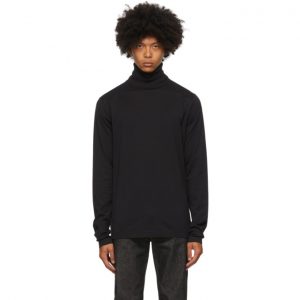 Acne Studios Black Jersey Roll Turtleneck Acne Studios Black Jersey Roll Turtleneck