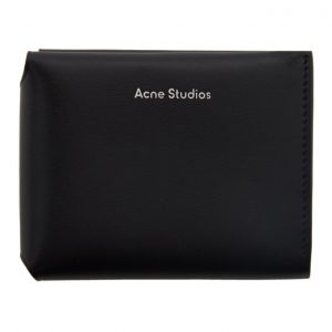 Acne Studios Black Trifold Card Wallet Acne Studios Black Trifold Card Wallet