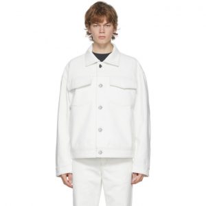 Acne Studios Off-White Canvas Jacket Acne Studios Off-White Canvas Jacket