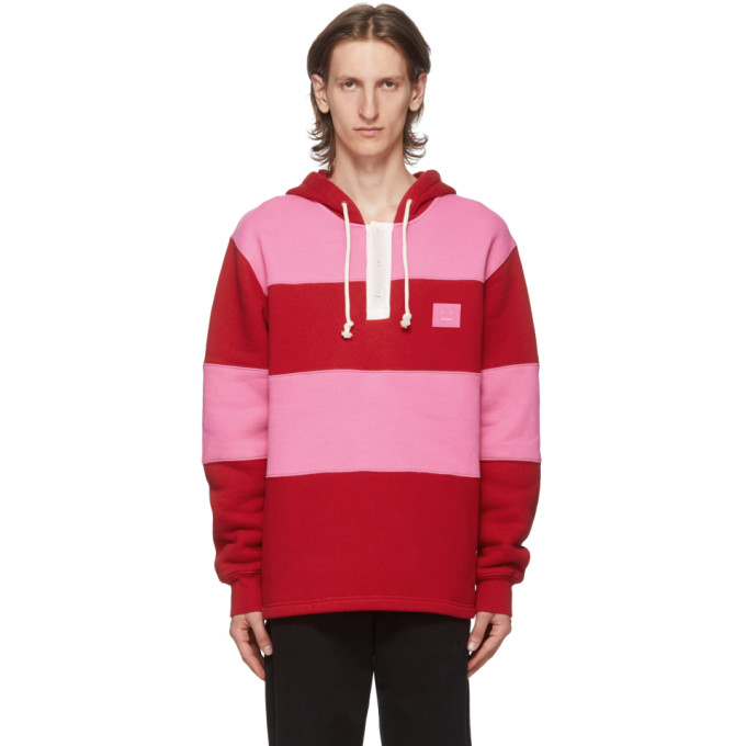 acne studios red hoodie