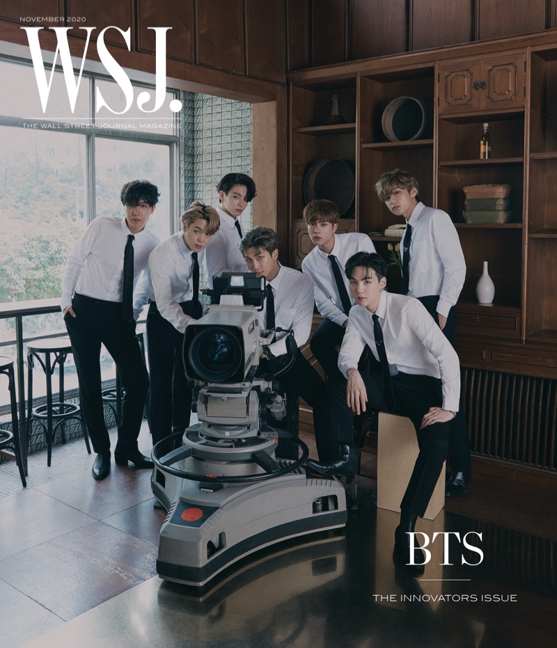 BTS covers the Innovators issue of WSJ. magazine.