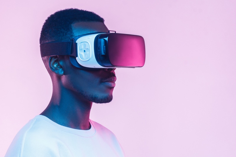 Black Man VR Virtual Headset Black Man VR Virtual Headset