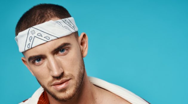 Headbands: The Ultimate Travel Hair Solution Buzz Cut Shaved Male Model Bandana Headband