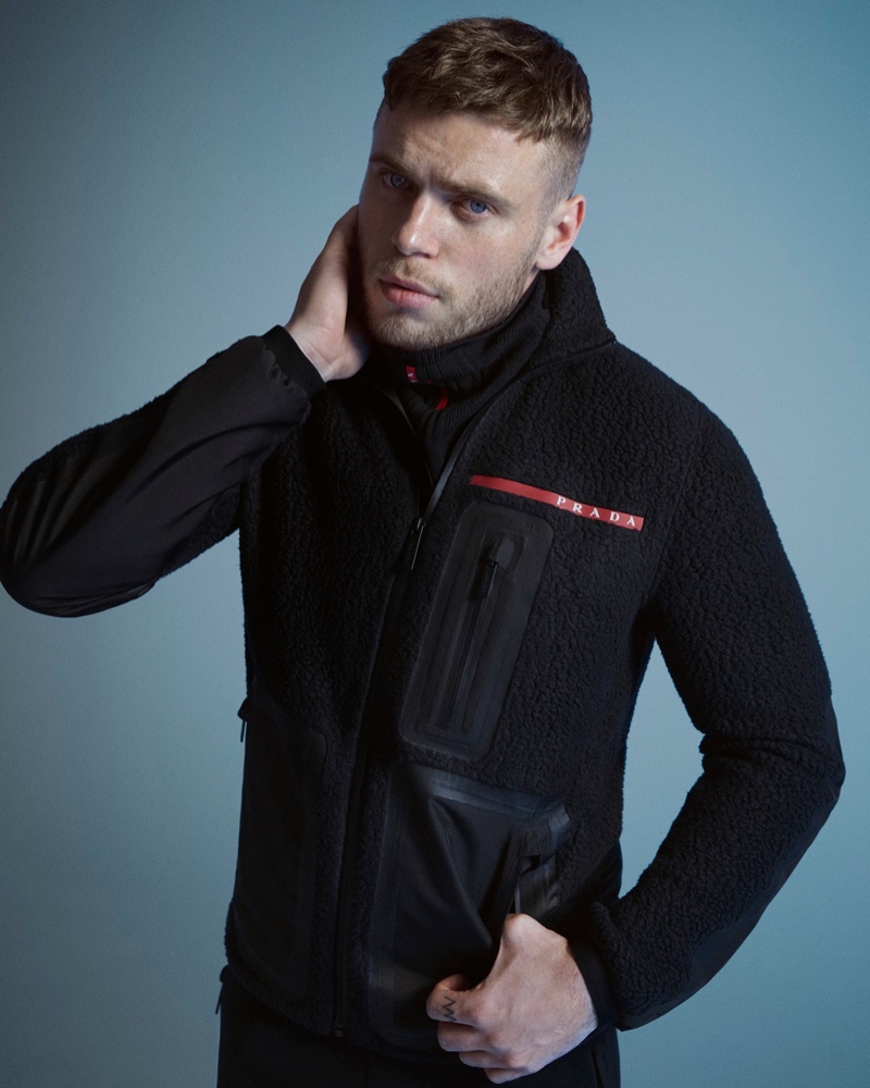 Gus Kenworthy stars in the fall-winter 2020 Prada Linea Rossa campaign.