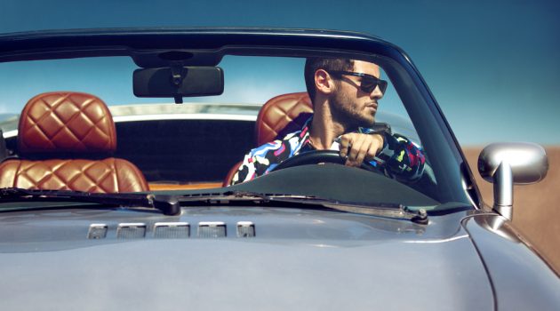 How Fashion Trends Influence Car Design Man Driving Luxury Car