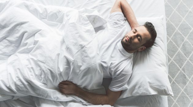 How to Look Past the Worry & Make Sure You Get a Good Night's Sleep Man Sleeping