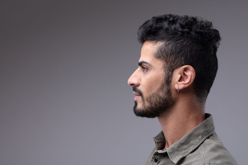 Man Wearing Earring Man Wearing Earring