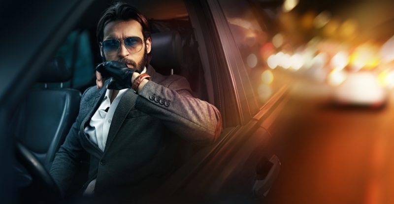 Man in Luxury Car Man in Luxury Car