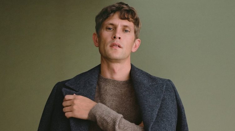Mathias Lauridsen layers in fall-winter 2020 styles from Mango.