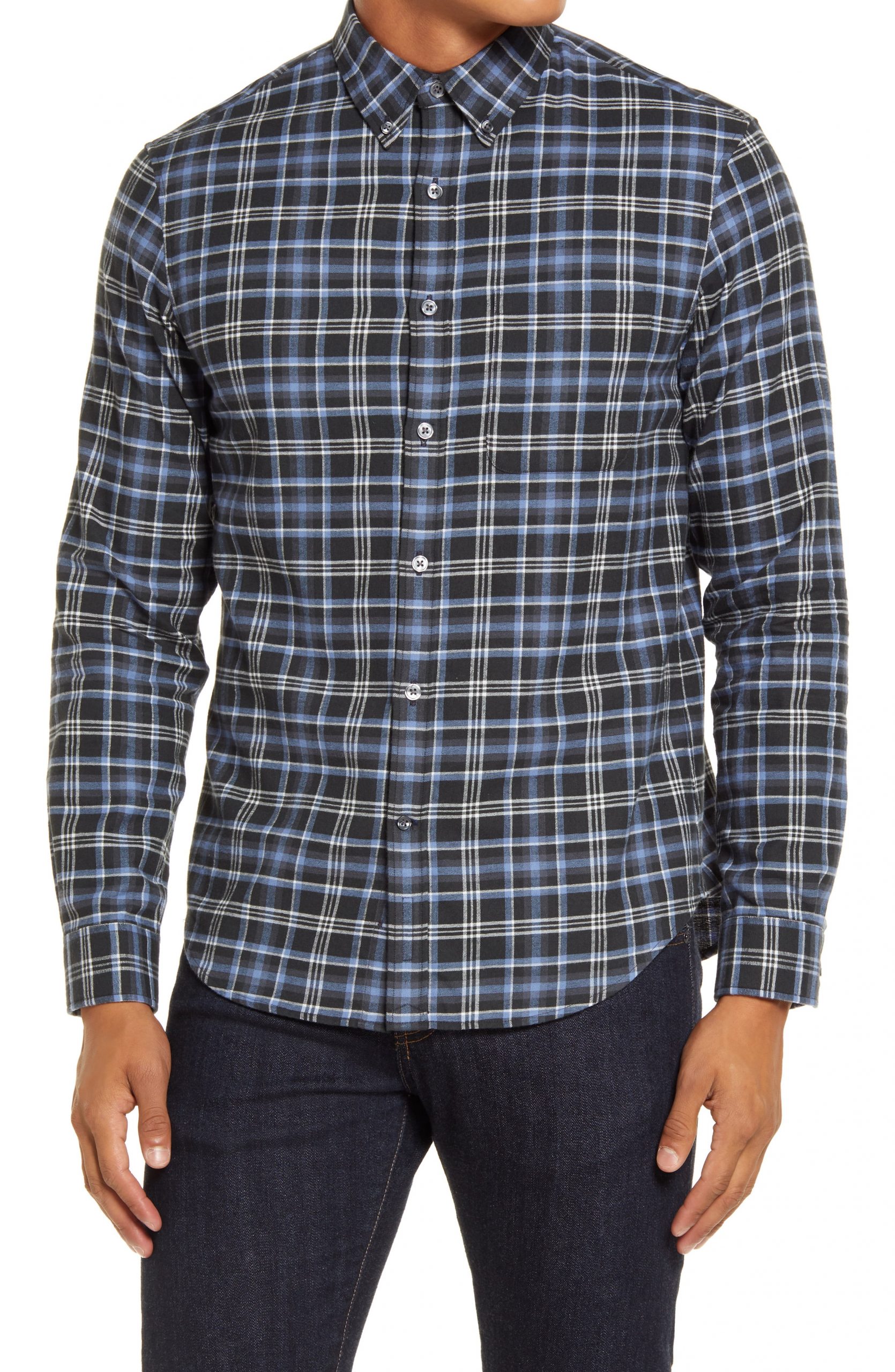 slim fit flannel