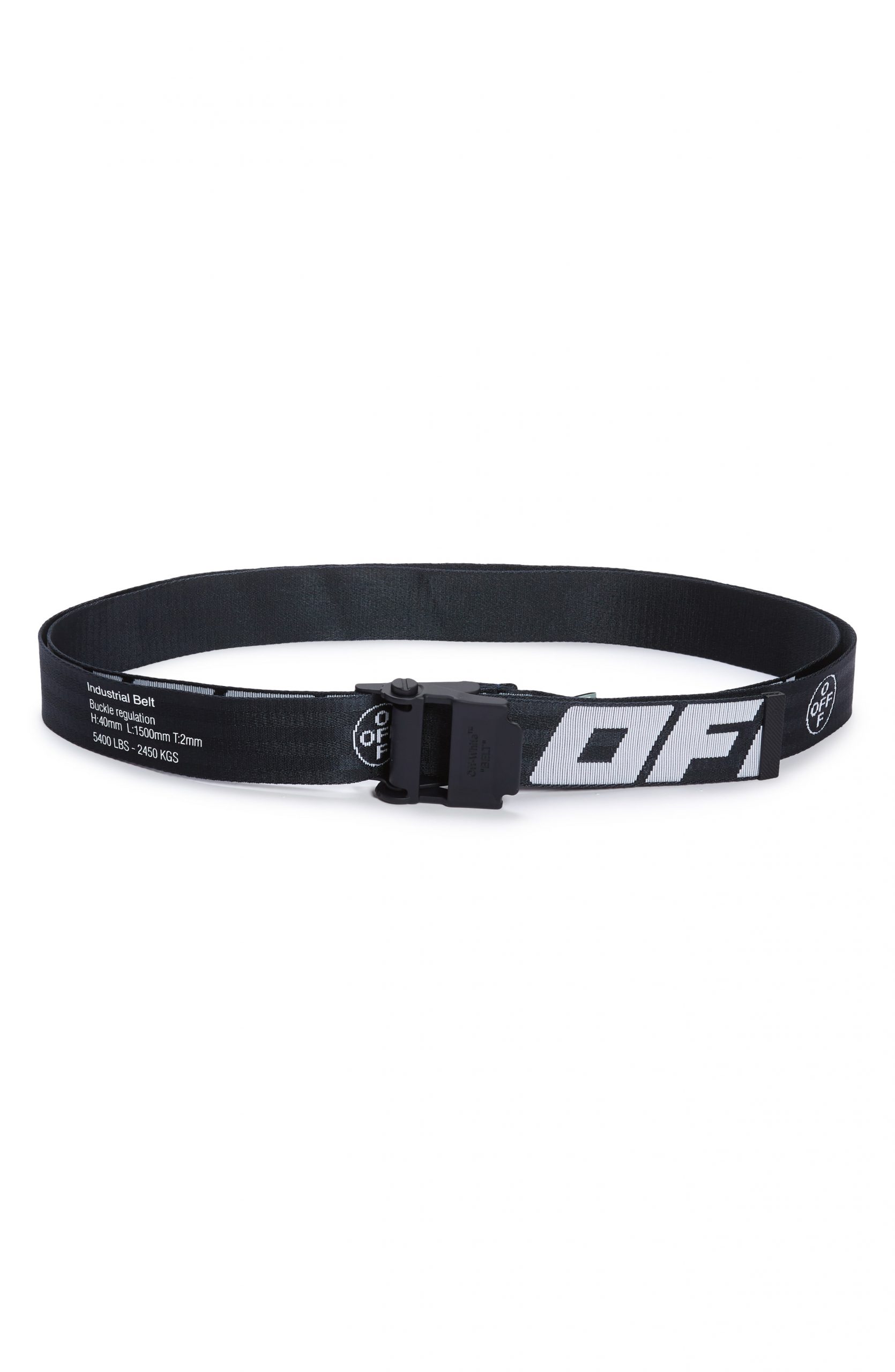 off white industrial belt men