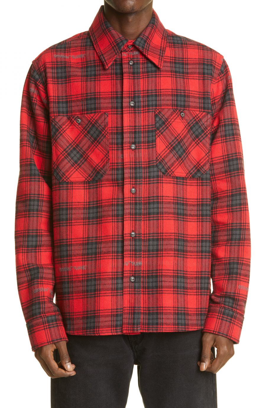 off white plaid pants