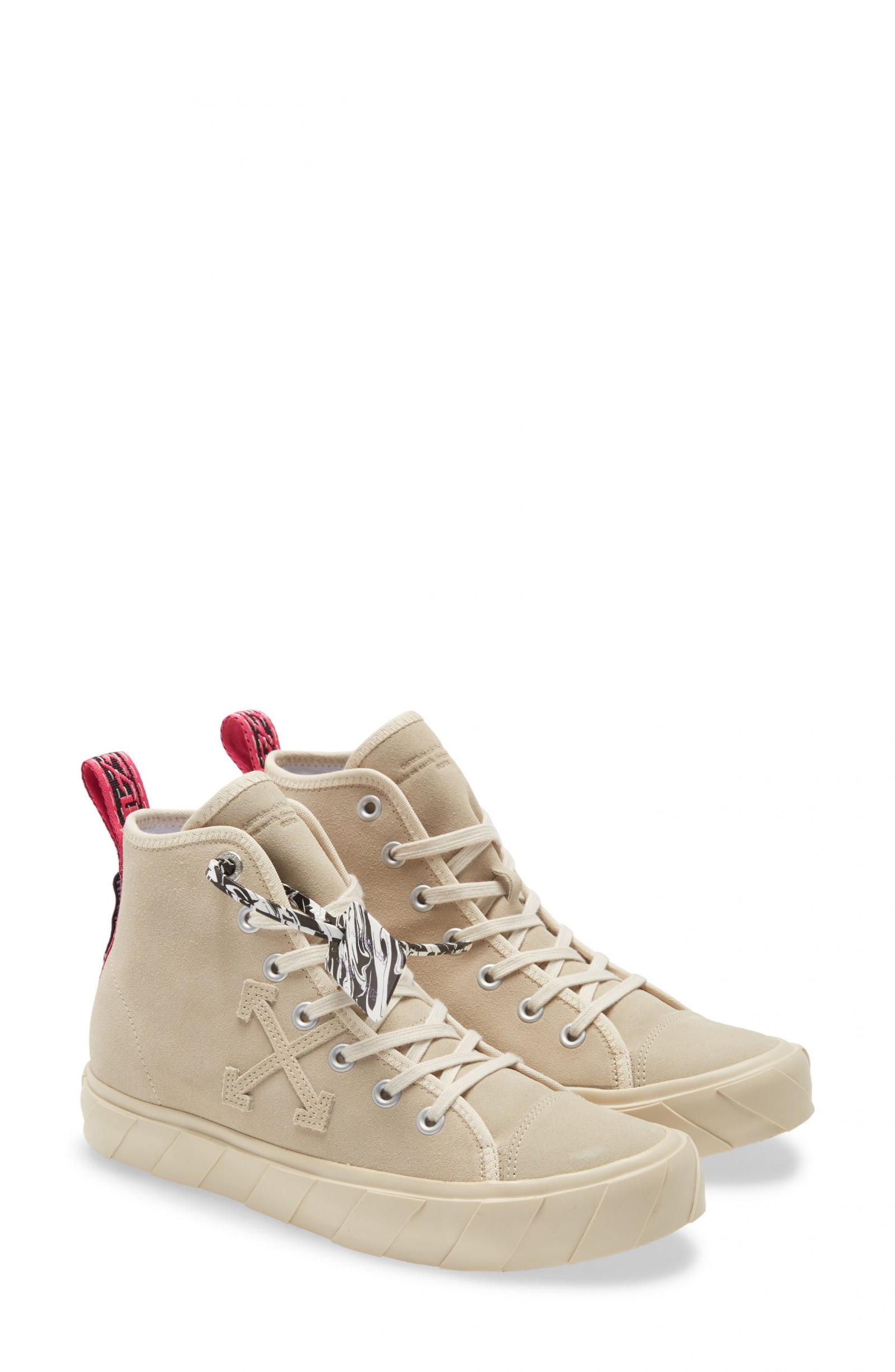 Men’s Off-White Mid Top Vulcanized Sneaker | The Fashionisto