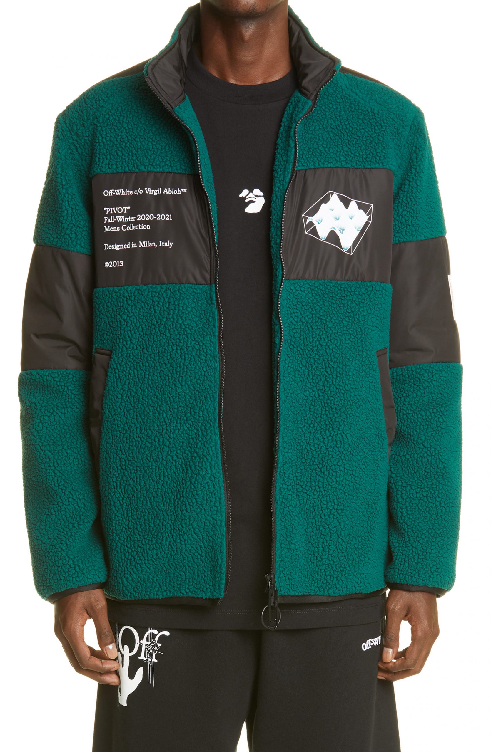 off white fleece jacket