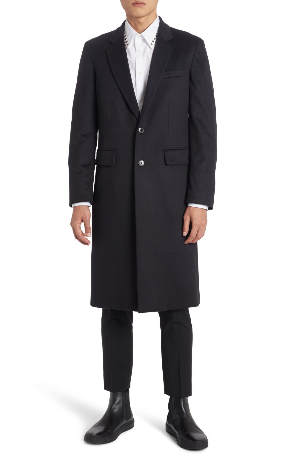 Men’s Valentino Wool Topcoat, Size 46 EU - Blue | The Fashionisto