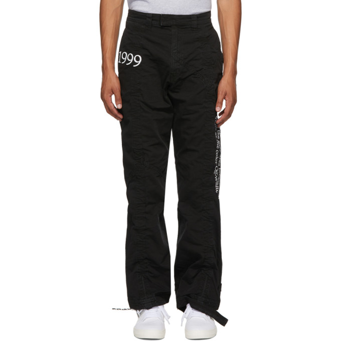 off white belt pants