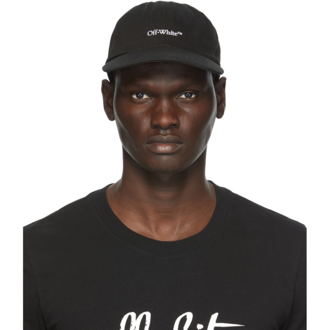 off white cap black