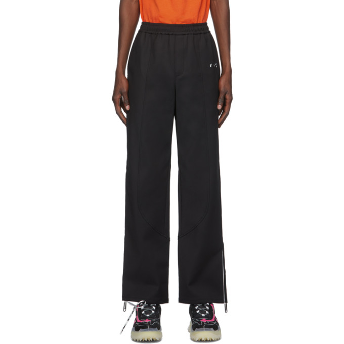 off white black track pants