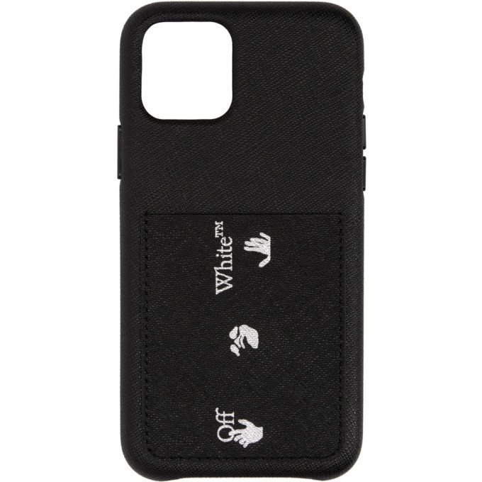 Off White Black Saffiano Iphone 11 Pro Case The Fashionisto
