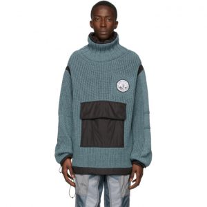 Off-White Blue Duality Smoked Anorak Turtleneck Off-White Blue Duality Smoked Anorak Turtleneck