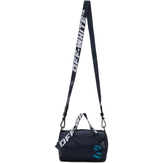Off-White Blue Nylon Baby Duffle Bag | The Fashionisto