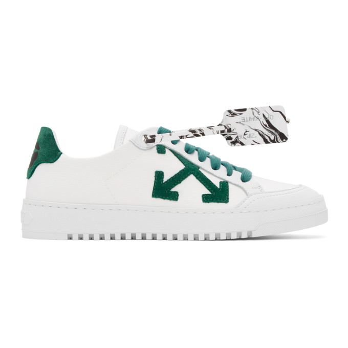 off white shoes white and green