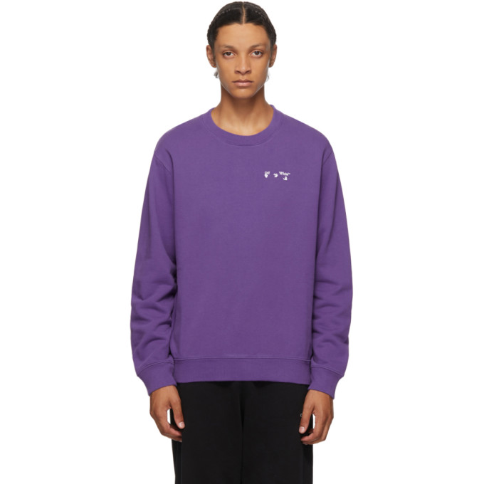 black and purple off white shirt
