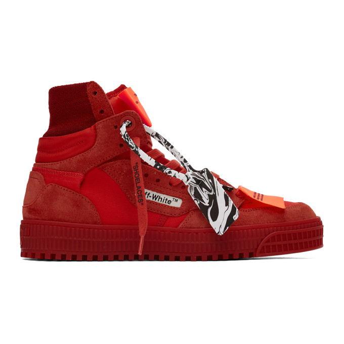 Off-White Red Off Court 3.0 High-Top Sneakers | The Fashionisto